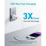 33W, Anker 323 Charger, USB C Charger 2 Port Compact Charger with Foldable Plug for iPhone 14/14 Plus/14 Pro/14 Pro Max/13/12, Pixel, Galaxy, iPad/iPad Mini and More (Cable Not Included) - White