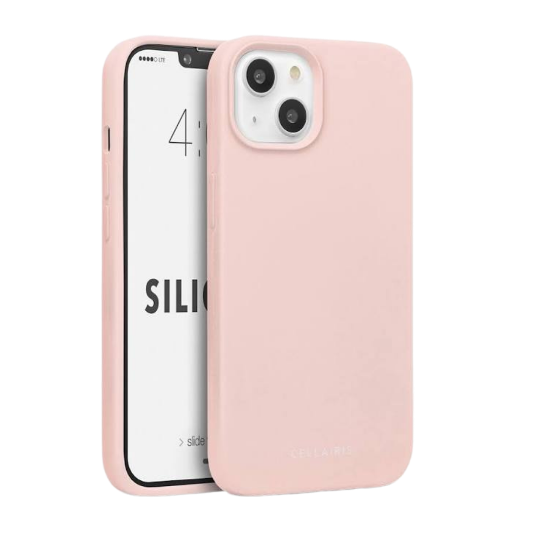 Pink Silicone Cover- For iPhone